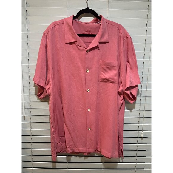 Tommy Bahama 100% Silk Short Sleeve‎ Button Up Shirt - Size XXL - Picture 1 of 4